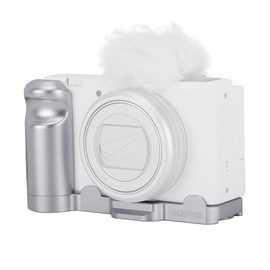 NICEYRIG ZV-1 II/ZV-1F L-Shape Grip for Sony Vlog Vlogging Camera, Extension Bracket with Quick Release Plate for ARCA Style (Silver Version) - 595