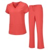 Natural Uniforms Women's Cool Stretch V-Neck Top and Cargo Pant