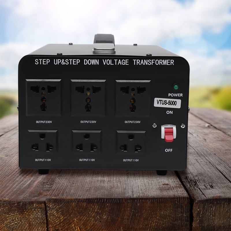 5000 Watt Voltage Converter Transformer, Heavy Duty Step Up/Down AC110V