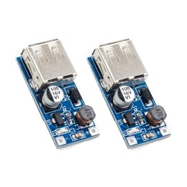 TECNOIOT 2pcs 0.9V-5V DC-DC to 5V USB Voltage Converter Step Up Power Supply Module | 2 Pieces DC-DC 0.9V-5V to 5V USB Voltage Converter Booster Boost Power Module