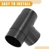 Partuto 1 Pc 60mm Universal Car 3 Way Air Ducting