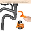 BWBWND 2PCS RV Sewer Hose Wrench, 3 Inch & 4