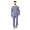 DAVID ARCHY Men's Cotton Sleepwear Button-Down Pajamas Set Mens Sleepwear