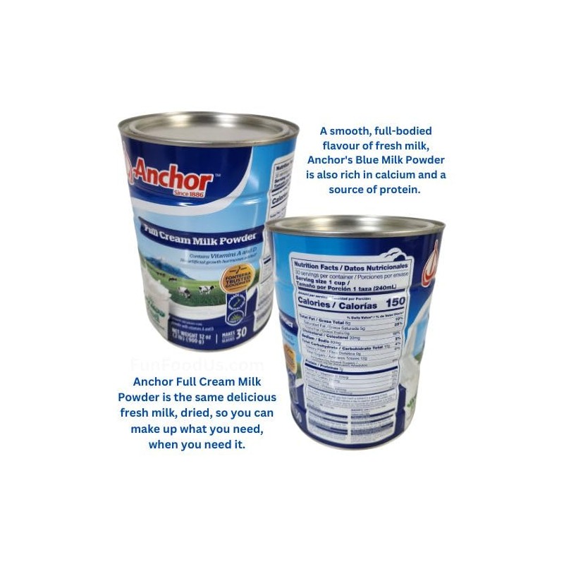 Full Cream Milk Powder (Value Pack of 2 x 900g/4