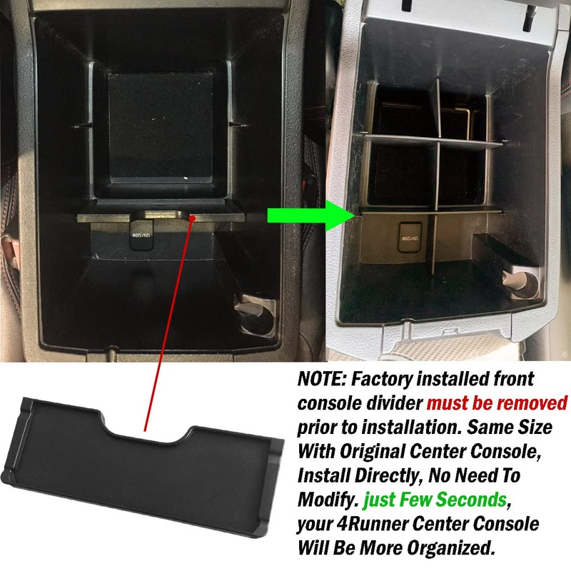 EDBETOS Center Console Organizer Insert Dividers Compatible with Toyota 4Runner