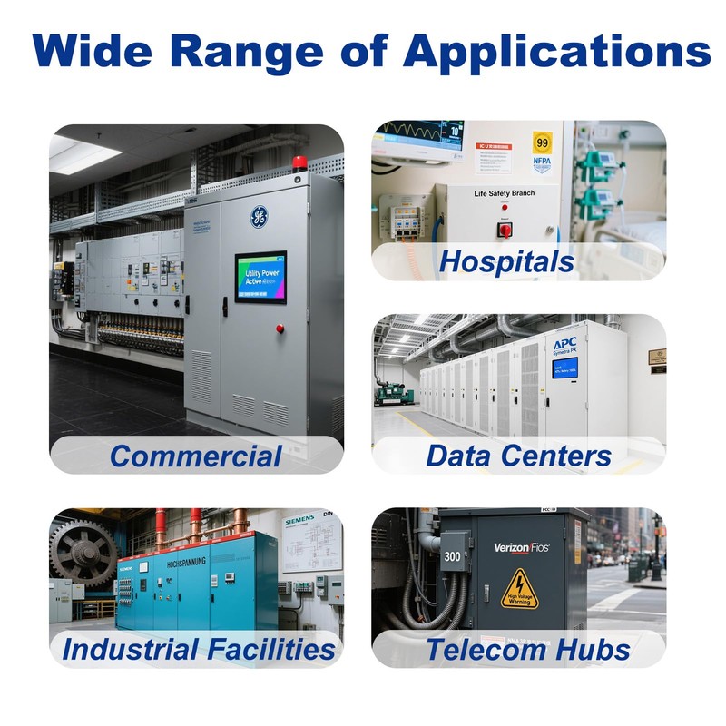 Automatic Generator Transfer Switch, 125A 120V 3 Pole Transfer Switch