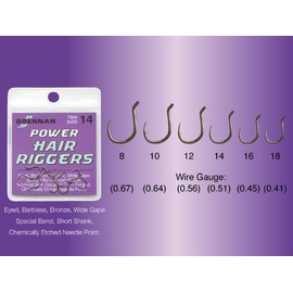 DRENNAN POWER HAIR RIGGER HOOKS SIZE 16 - HEPHR016