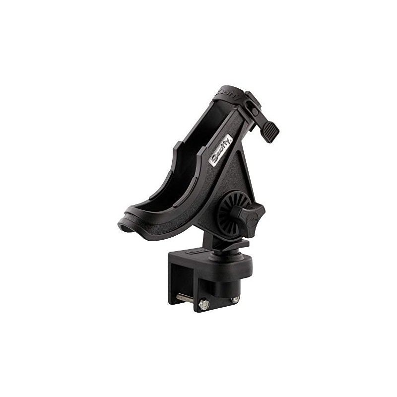 Scotty #284-BK Baitcaster/Spinning Rod Holder w/ #243 Square Rail Mount