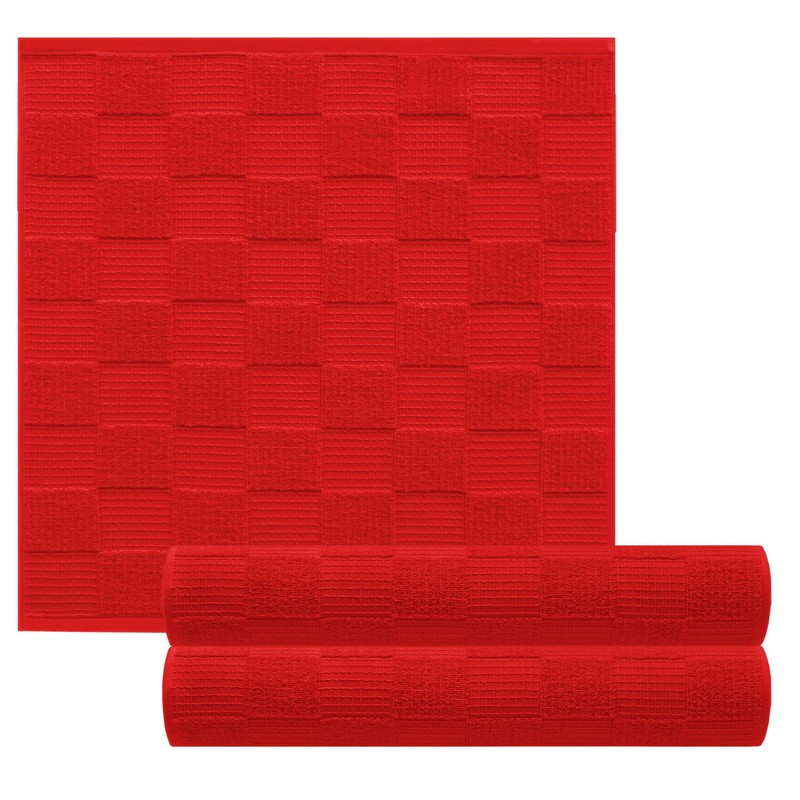Lashuma 3 x Kitchen Towels Terry Cloth 50 x 50