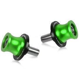 R QIANKONG 2pcs M8 Ninja Swingarm Spools,Motorcycle Swing Arm Spools Sliders fit Ninja 250 Ninja 400 2018-2023 Ninja 650 2017-2023 Ninja 1000SX 2020-2022 Ninja ZX-25R ZX4R ZX4RR ZX6R ZX10R (Green)