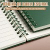 5pzs Libreta Pasta Dura Profesional,cuaderno En Espiral A5
