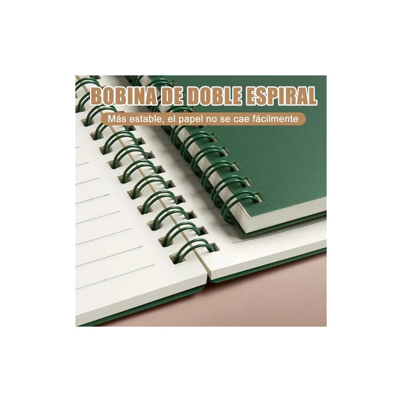 5pzs Libreta Pasta Dura Profesional,cuaderno En Espiral A5