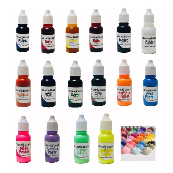 La Brujita Wax 3 Colorantes Líquidos Para Velas Concentrado. 15