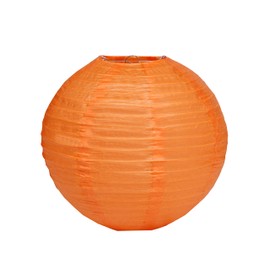 Pack Of 3 Round Paper Lanterns Lamp Wedding Birthday Party Decoration (Orange, 8"/20CM)