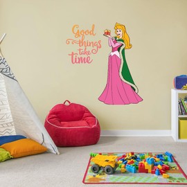 Princess Aurora Good Things Snowwhite Famous Princesses Gift Decal for Girls Boys Kids Room Bedroom Nursery Kindergarten House Fun Home Decor Stickers Wall Art Vinyl Decoration (20x18 inch)