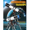 Uonol Telescope for Adults High Powered 90mm Aperture 800mm(32X-240X),Refractor Telescopes