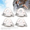 POENVFPO Climbing Hanger, 25 KN Bearing Capacity, 4Pcs Stainless Steel