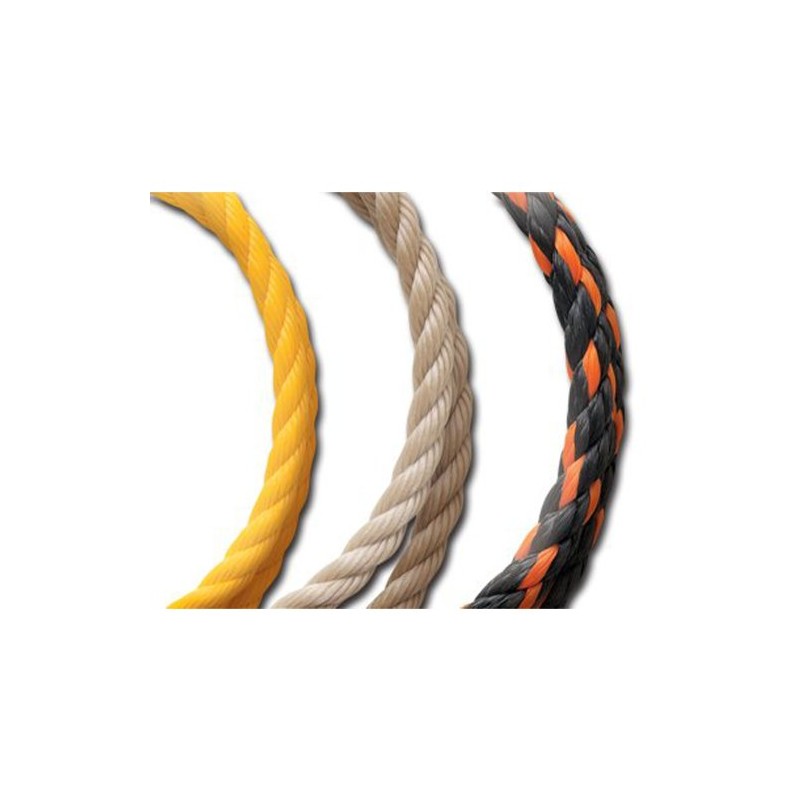 Koch Industries Twisted Polypropylene Rope, Brown, 1/4 Inch by 50