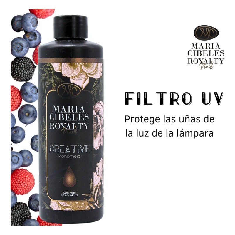 2 Monómeros De 8oz C/u, Aroma Frutos Rojos, Uñas. Mc