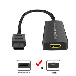 Convertidor de Nintendo64 a HDMI, cable de enlace HD N64 a un nuevo televisor HDMI, Plug and Play, restaura la pantalla del juego