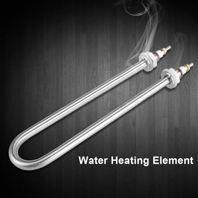 220V 2KW Stainless Steel Immersion Water Heater Electric Tube Heating