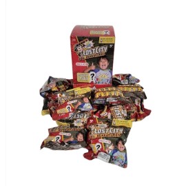 Bonkers Lot Of 14 Ryan’s World  Lost City Adventures Mystery Figure with Display Box