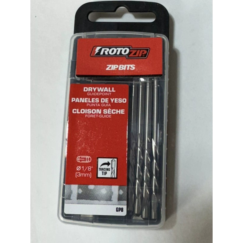 RotoZip 40 - ROTOZIP GP8 1/8-Inch Drywall Guidepoint Cutting Bits