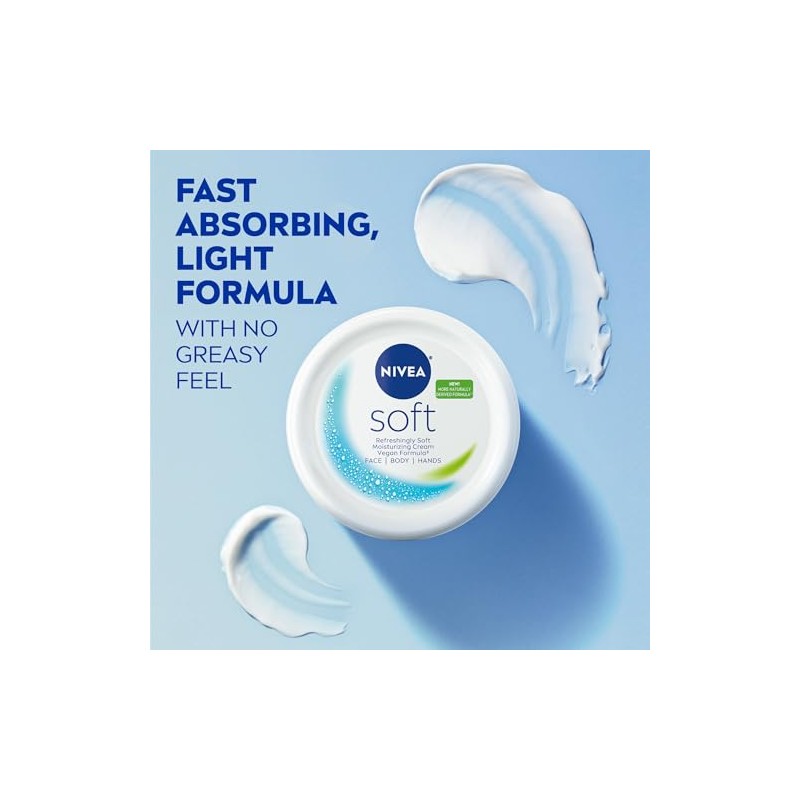 NIVEA Soft Moisturizing Crème - Body, Face and Hand Cream