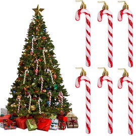 Christmas Glitter Candy Cane,Candy Cane Christmas Decorations,Christmas Plastic Candy Cane,Christmas Tree Hanging Ornaments for Winter Holiday Home Decorations