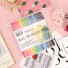 MOTIBACK Dual-Tip Watercolour Brush Pens Set - 12 Flexible Twin