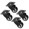 4pcs Caster Wheel 360 Degree No Noise Caster Fit for