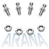 ARANA 10 mm Ball Bolt with Hardware, 5/16 Inch-18 Thread