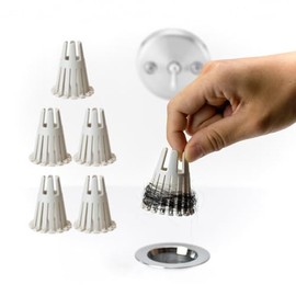 TubClaw 5-Pack Hair Catcher Strainer Drain Protector Trap for Bathtub | Eco-Friendly Bioplastic | Stronger Reusable Version of HairClaw