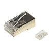 LINK PACK 100 CONNECTORS 8 POLES CAT 6 SCREENED RJ45