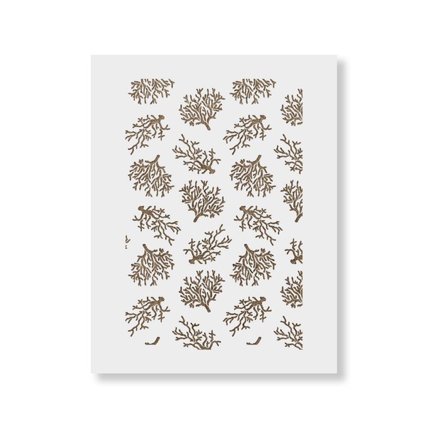 Coral Pattern Wall Stencil - Easily Brighten Up Your Home