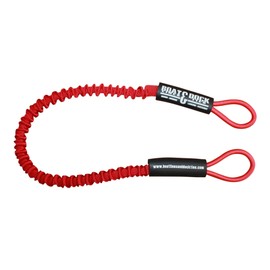 Boat Lines & Dock Ties Specialty Personal Watercraft Docking Bungee Line (Red, 36 inch)