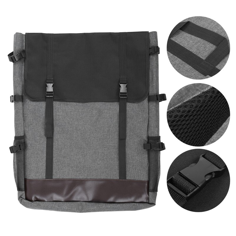 Gray Drawing Board Bag Waterproof 4K Sketchpad Backpack Large Capacity
