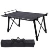 Aircity Folding Camping Table, Portable Folding Aluminum Table with Adjustable