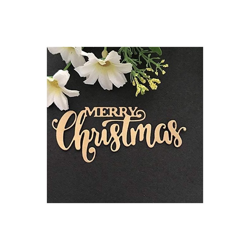 Merry Christmas Cutting Dies for Card Making，Winter Word Cutting Dies