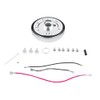 RADREPLA 5 & 6 Hole Steering Wheel Polished Hub Adapter