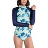ToBeInStyle Women’s Long Sleeve Rash Guard Bikini Tops or Sets,