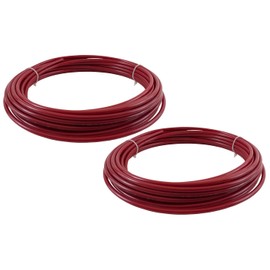 Mytee Products (2 Pack) 3/8" OD x 100' Red SAE J844 Nylon Air Brake Tubing DOT Approved | Pneumatic Nylon Air Line Hose for Air Brake System