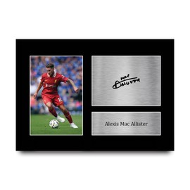 HWC Trading A4 Alexis Mac Allister Liverpool Gifts Printed Signed Autograph Picture for Football Fans and Supporters - A4