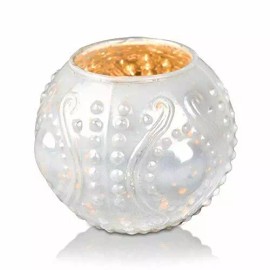 Luna Bazaar Mercury Glass Vase and Candle Holder (4-Inches, Small Josephine D...