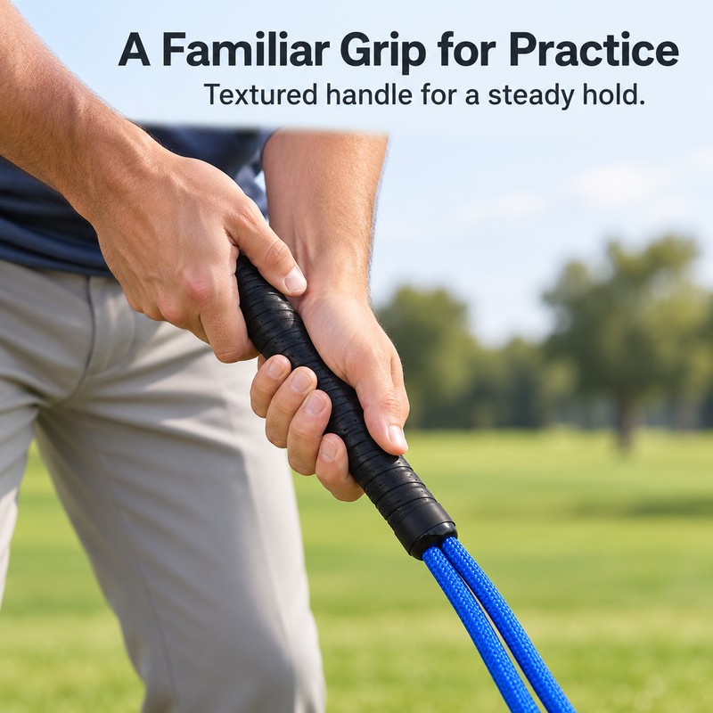 Golf Swing Rope Trainer for Beginners – Flexible Swing Tempo