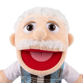Family Hand Puppets Role-Playing Storytelling Hand Puppet for Kids (Grandpa)