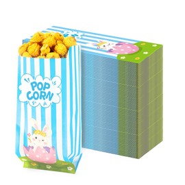 SEPGLITTER Easter Popcorn Bag, 100 Pieces Popcorn Bag Candy Bag Paper Bag Party Popcorn Bag Popcorn Bar Accessories Movie Night
