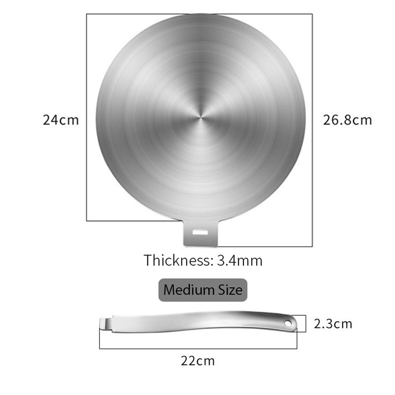 shoxil Induction Adapter Plate 24 cm - Universal Induction Adapter