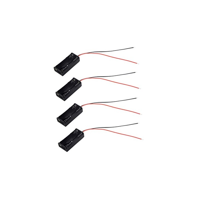 LampVPath (Pack of 4 AAA Battery Holder, 2 X 1.5V