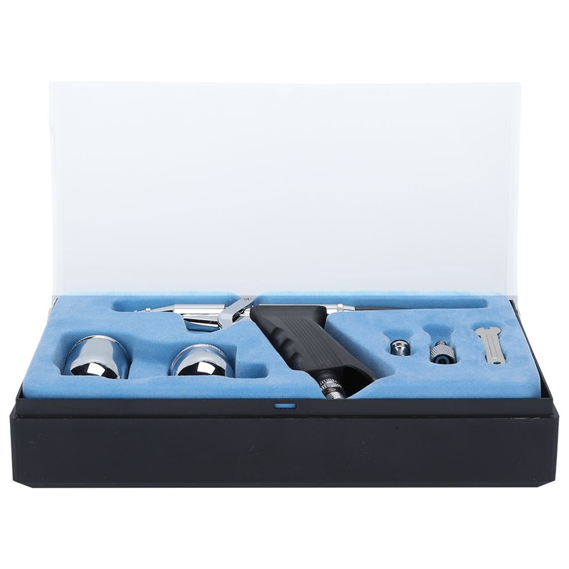 Airbrush 0.3mm Caliber Side Pot Single Action Set Art Supplies